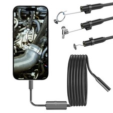 Snake Endoscope Borescope Inspection Camera Scope for iPhone iPad Waterproof