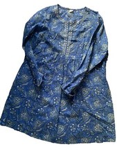 BLUE CULTURE VULTURE KOCHI COTTON TUNIC SIZE L RRP: £80