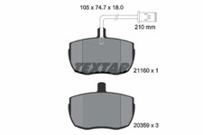 BRAKE PAD SET, DISC BRAKE FOR