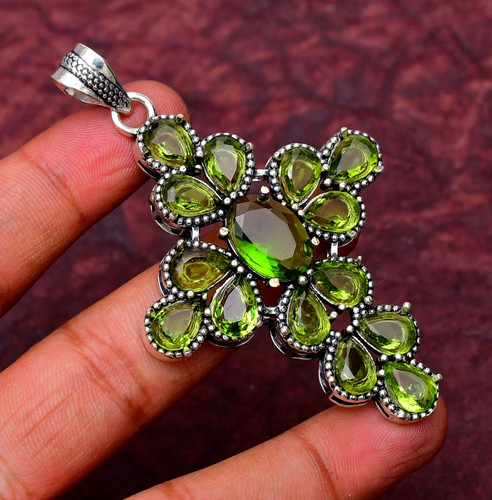 Peridot gemstone 925 - peridot, sterling