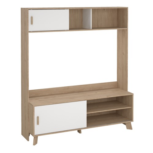 Large wall unit with 2 - large, tv