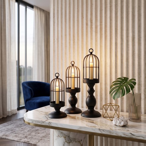 Set birdcage candle - birdcage,