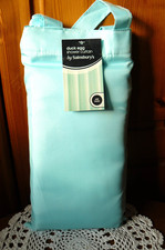 'Sainsburys' Duck Egg Shower Curtain with Hooks