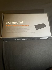 Compoint 8-Port Ethernet Network Switch – Fast LAN Hub Adapter Plug & Play