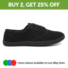 Womens Canvas Black Adults