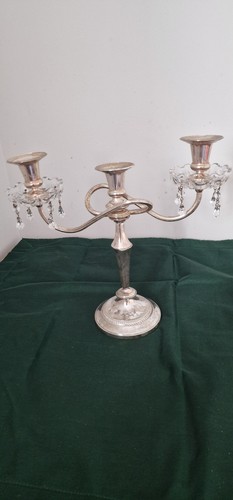 Silver plated candelabra - plated,