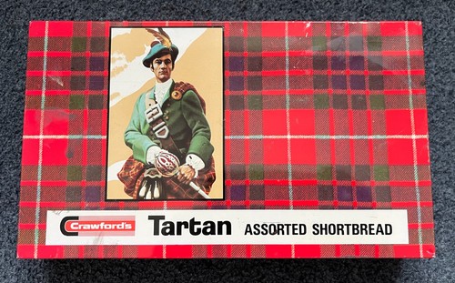 Biscuit tin crawfords - crawfords, tartan