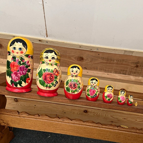 Vintage russian matryoshka - vintage,