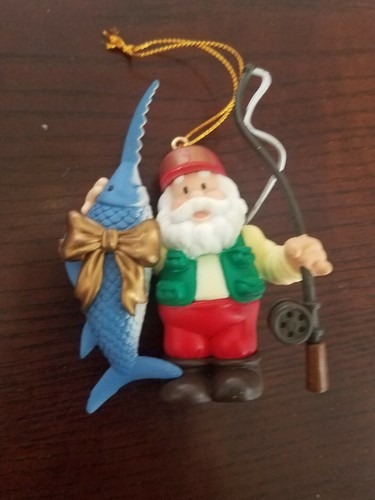 Santa and fish christmas - santa,
