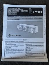 HITACHI D-W200 Stereo Cassette