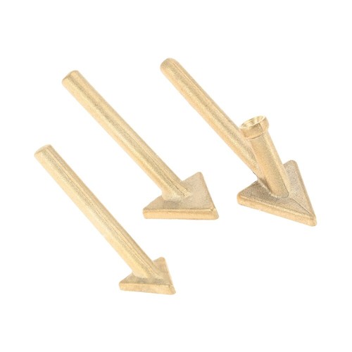 3pcs set brass triangle - brass,