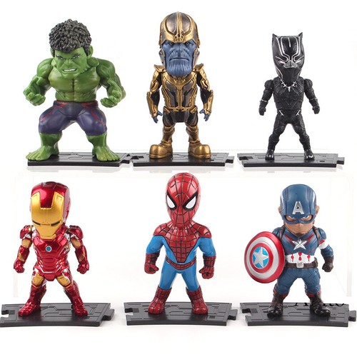 6pcs marvel avengers black - marvel,