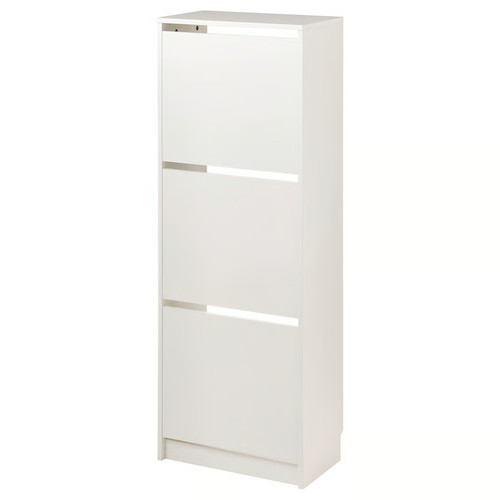 Ikea bissa shoe cabinet white - shoe,