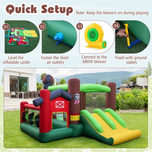 Costway inflatable bouncer - costway,