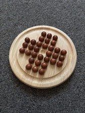 Peg Solitaire with Wooden