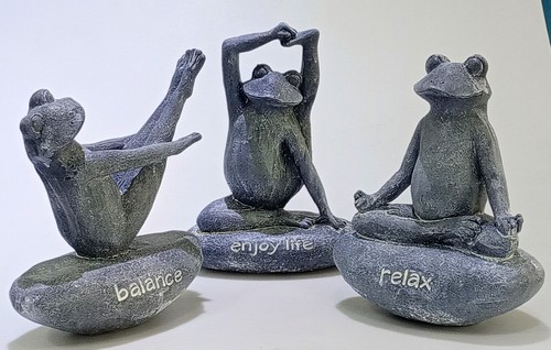 Yoga frog zen ornament - ornament, 3