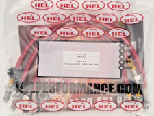 HEL PERFORMANCE FORD FIESTA MK1 MK2 XR2 S/STEEL BRAIDED BRAKE LINES HOSES PIPES