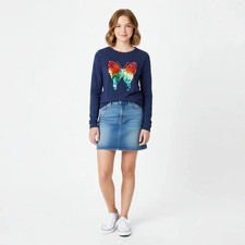 NWT Mim Pi Sequin Butterfly