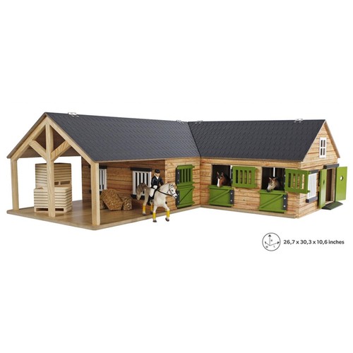 Kids globe wooden horse - wooden,