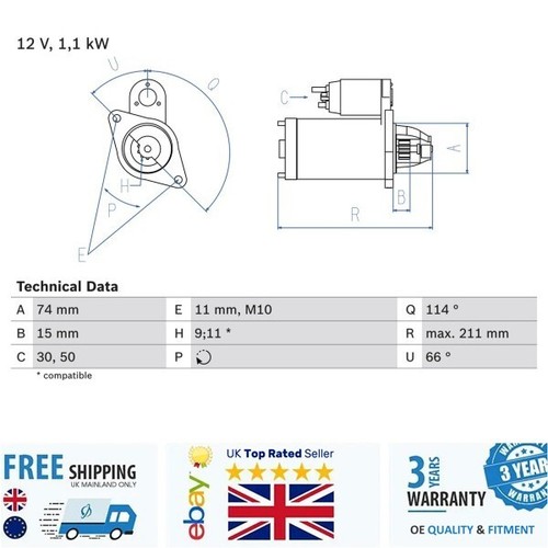 Starter 0986018480 for toyota - starter,