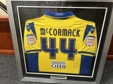 Ross McCormack Collection Leeds V Watford Match Worn Debut Shirt Framed With COA