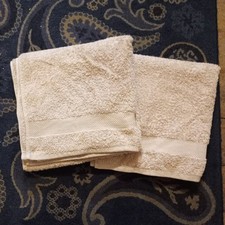 2x Linea (House Of Fraser) Hotel Collection Light Tan  Bath Towels Cotton 