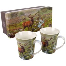 Set of 2 Highland Stag China