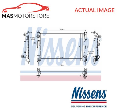 Engine cooling radiator - engine,