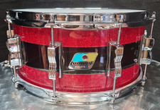 Ludwig 14x6.5" Inch USA Acrylic Snare Drum Red Sparkle 50TH LS903VXXE1 / Rullante
