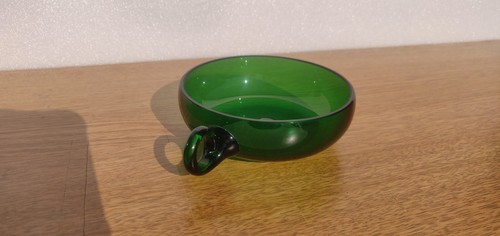 Antique green glass - green, nappy