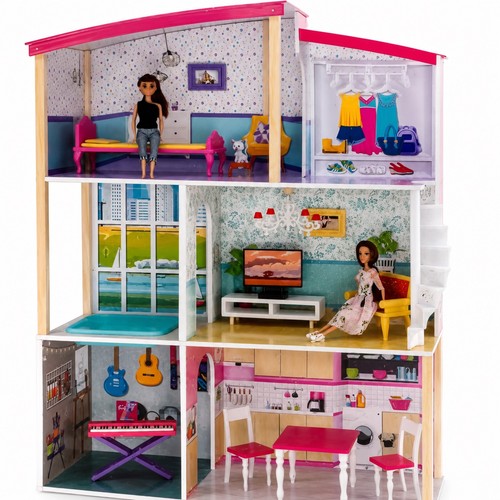 Wooden dolls house - 3, storey