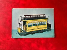 POSTCARD 1967 USED SCIENCE MUSEUM DOUBLE-DECK TRAMCAR TRAILER HORSE TRAM