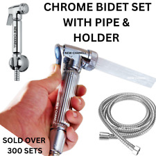 Toilet Bidet Shattaf Douche Spray Chrome Hygienic Toilet Shower Head Hose Set