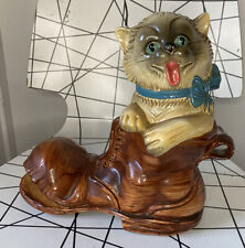 Kitsch Cat Kitten In Boot