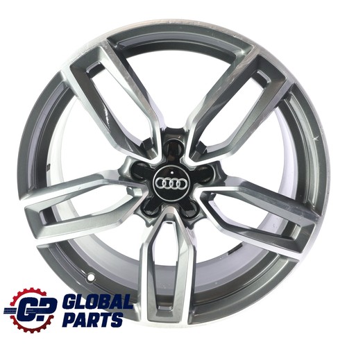 Audi silver wheel alloy - audi,