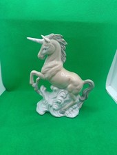 Vintage Unicorn Figurine John Buck Japanese Porcelain Ceramic Figurine Made...