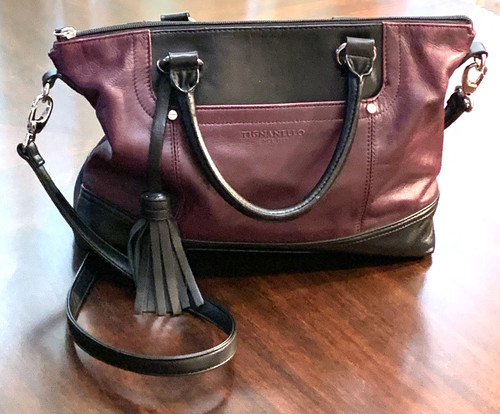 Tignanello leather satchel - tignanello,