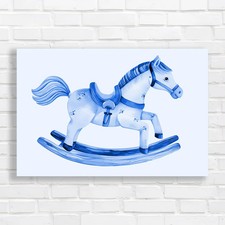 Whimsical Wooden Rocking Horse