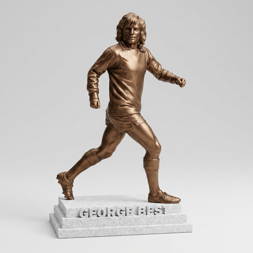 George best statue - george, bronze