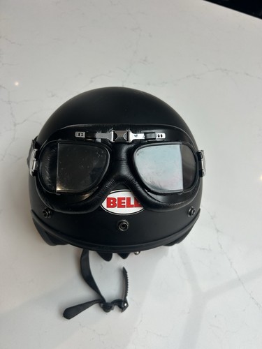 Retro crash helmet - retro, goggles