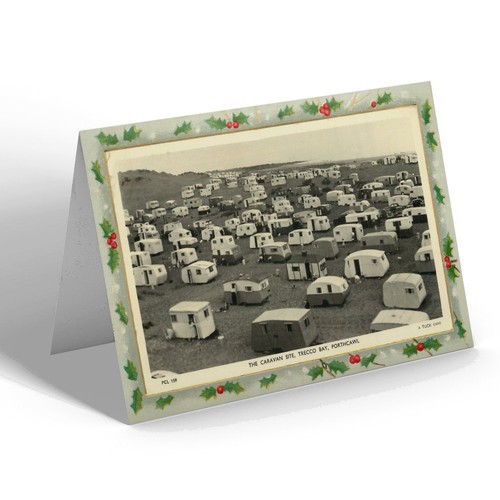 Xmas notelet vintage wales - notelet,
