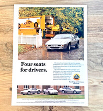 LOTUS EXCEL + ESPRIT + TURBO + ELAN SE -  FRAMEABLE ORIGINAL CLASSIC CAR ADVERT