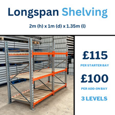 PSS Used Longspan Shelving