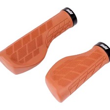 MTB Ergonomics Grips Bicycle Long/Short Rubber Handlebar Anti-Skid Cover Brown