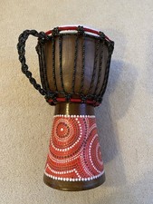 African Tribal Wooden Djembe