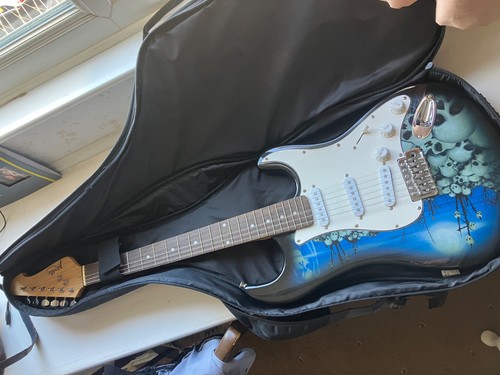 Jaxville electric guitar - electric, skull