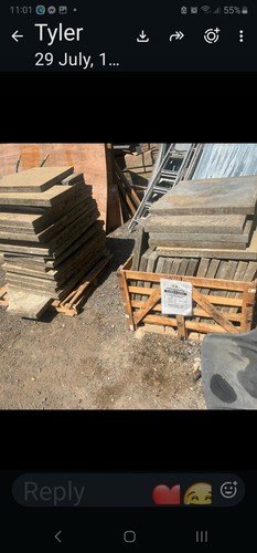 Concrete council paving slabs - paving,