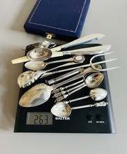 Solid Silver Lot 1790 Spoon Pencil Berry Spoon Apostle Spoons Etc For Scrap /Use