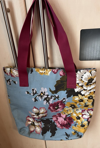 Joules blue floral tote - joules,