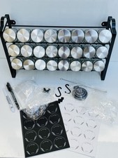 3 Tier Spice Rack Organizer for 24 Cabinet Herb Jars Storage Holder Wall Mounted